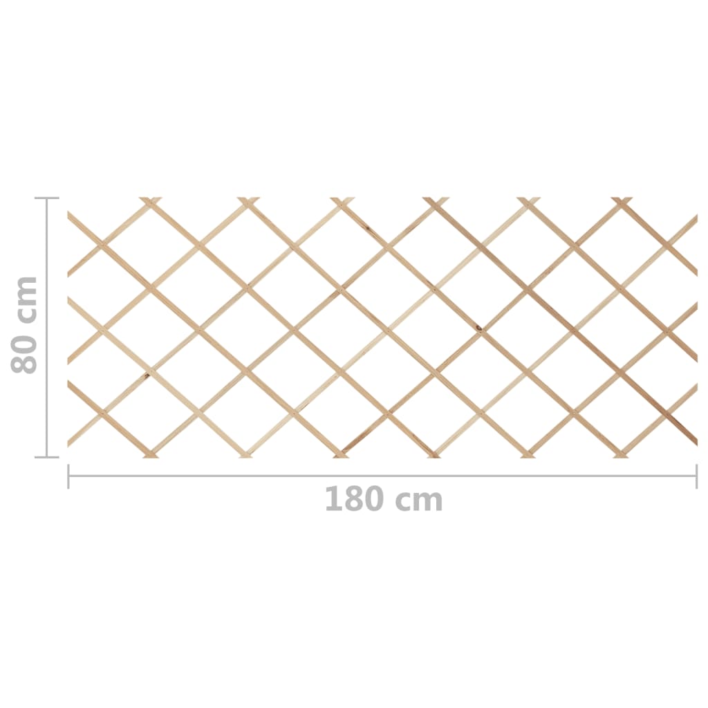 Trellis Fences 5 pcs. Solid Fir Wood |  Trellis Fences