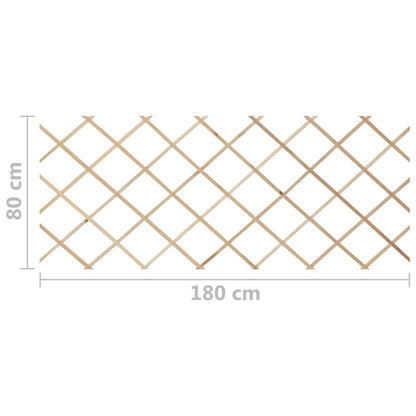 Trellis Fences 5 pcs. Solid Fir Wood |  Trellis Fences