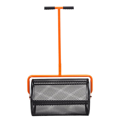 VEVOR Compost Spreader Peat Moss Spreader 24 Inch Wide Height Adjustable Lawn & Garden Spreaders Compost, Top Soil, Mulch - Durable Lightweight Multi-Purpose Yard Care Equipment