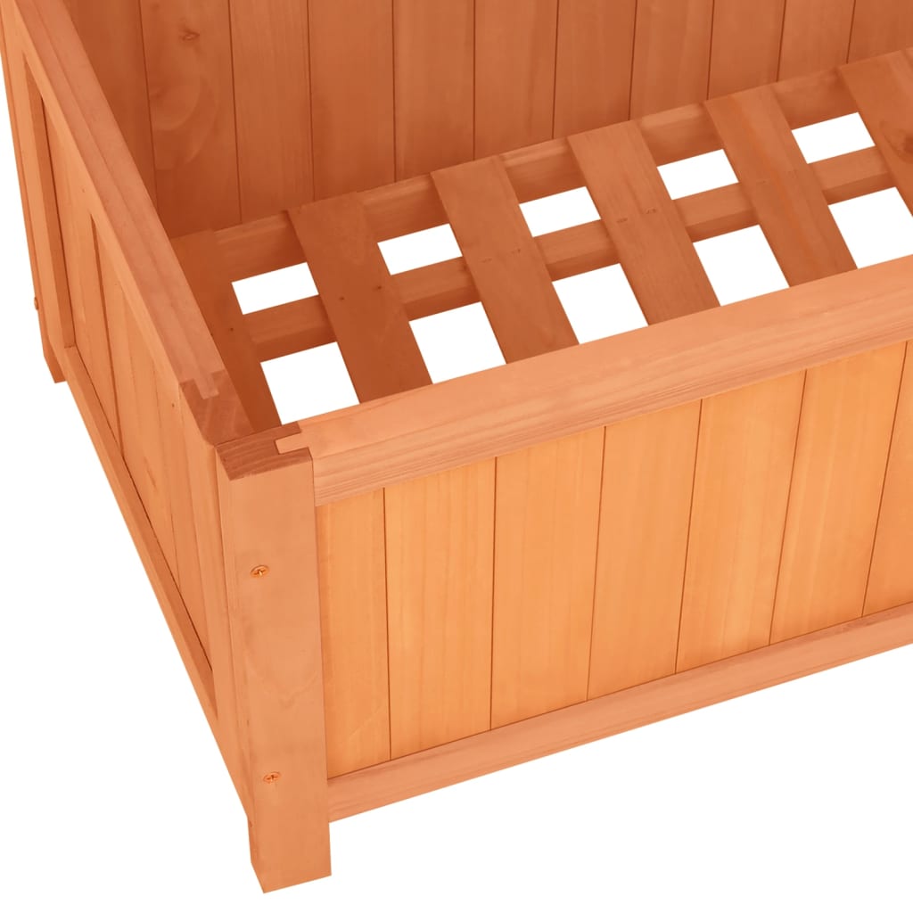 Garden Trellis with Flower Box 70 x 30 x 135 cm Fir Wood  | Garden Trellis