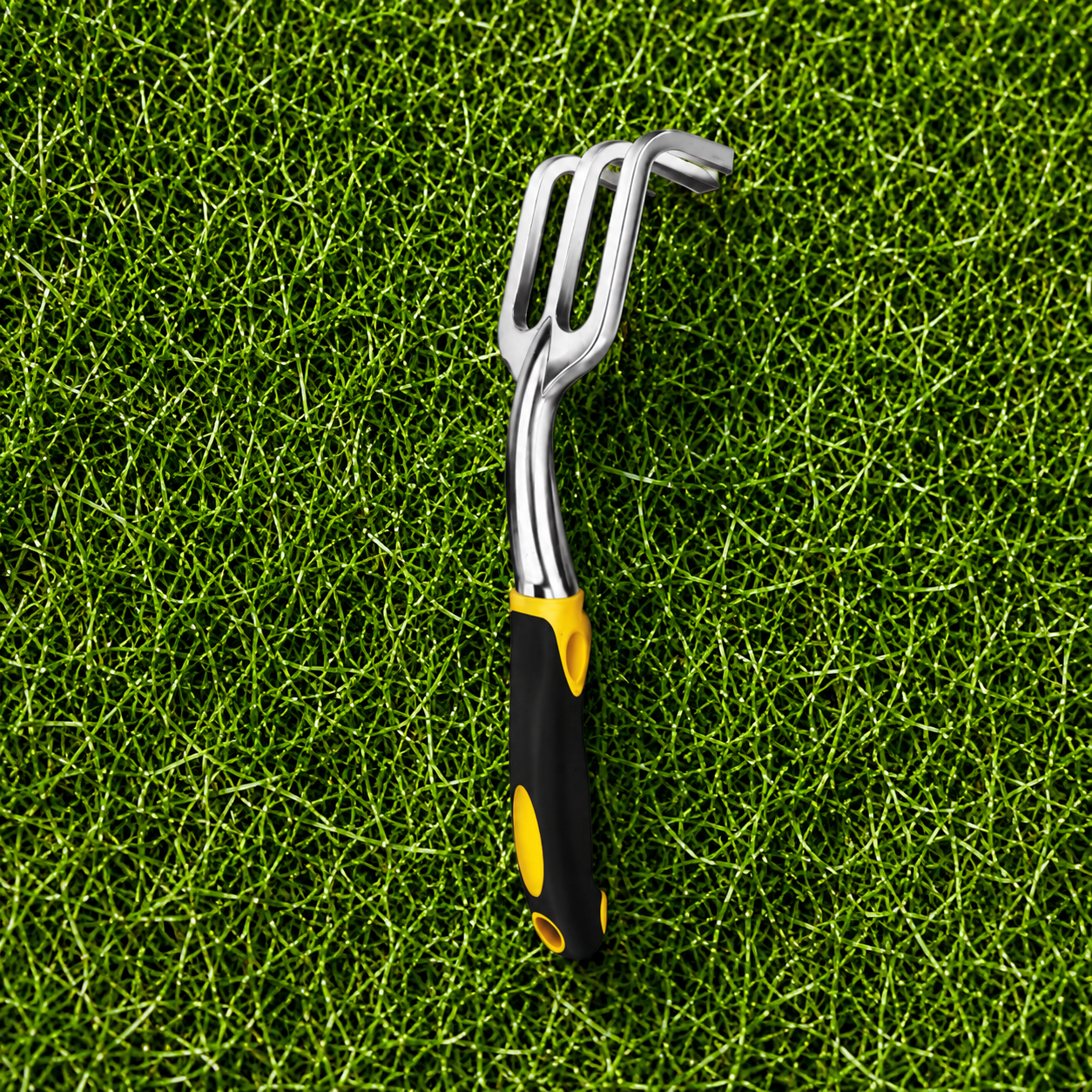Premium Garden Tools Set of Five - Trowels(2), Fork, Rake and Weeder.