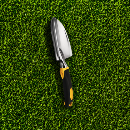 Premium Garden Tools Set of Five - Trowels(2), Fork, Rake and Weeder.