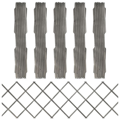 Trellis Fences 5 pcs. Solid Fir Wood |  Trellis Fences